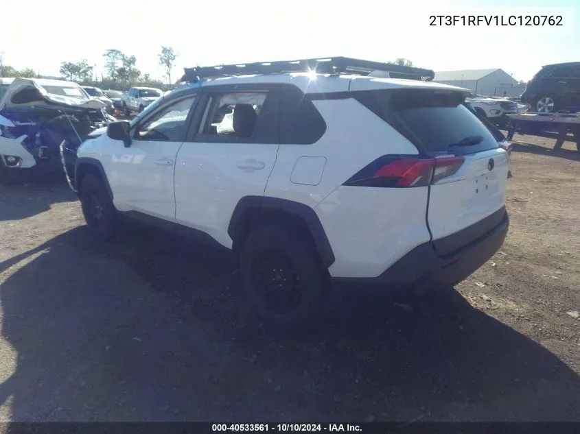 2020 Toyota Rav4 Le VIN: 2T3F1RFV1LC120762 Lot: 40533561