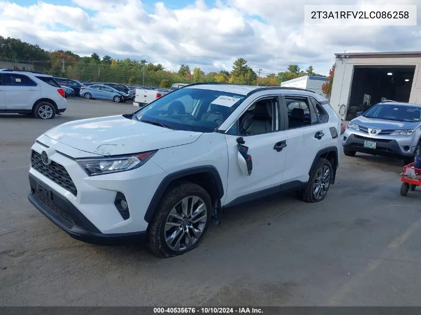 2020 Toyota Rav4 Xle Premium VIN: 2T3A1RFV2LC086258 Lot: 40535676