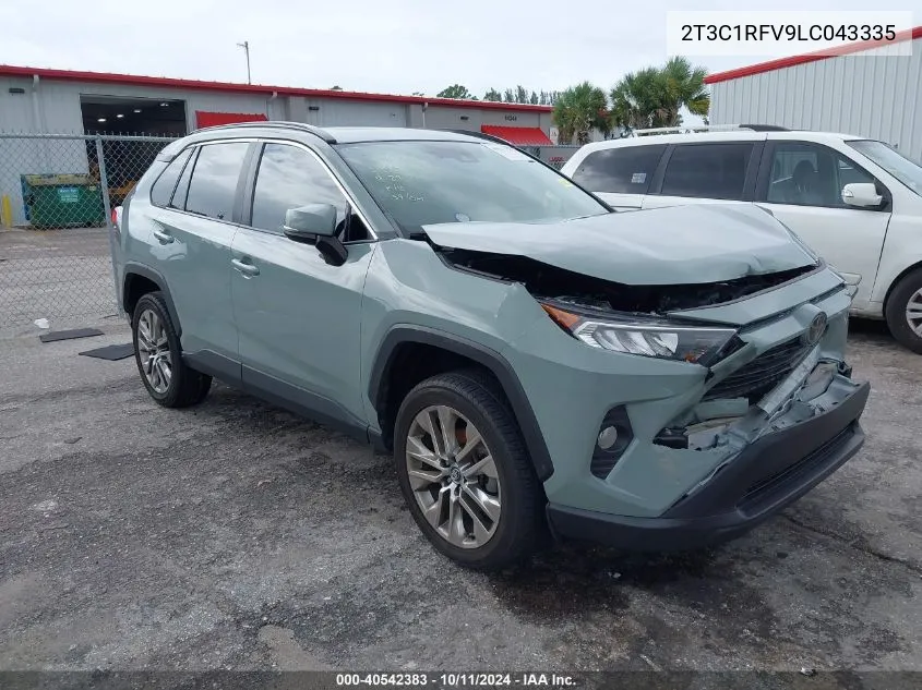 2020 Toyota Rav4 Xle Premium VIN: 2T3C1RFV9LC043335 Lot: 40542383