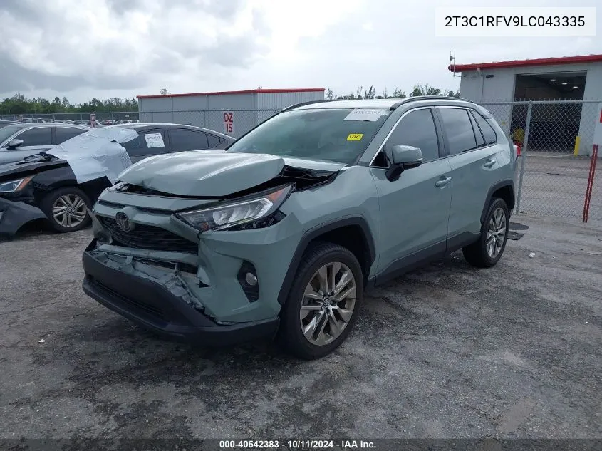 2020 Toyota Rav4 Xle Premium VIN: 2T3C1RFV9LC043335 Lot: 40542383