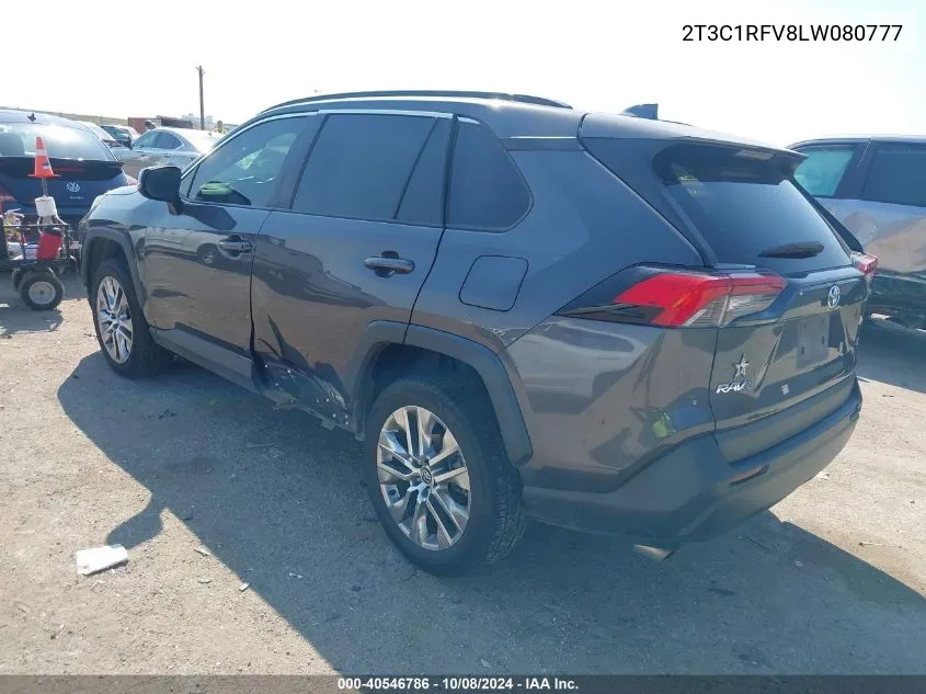 2020 Toyota Rav4 Xle Premium VIN: 2T3C1RFV8LW080777 Lot: 40546786