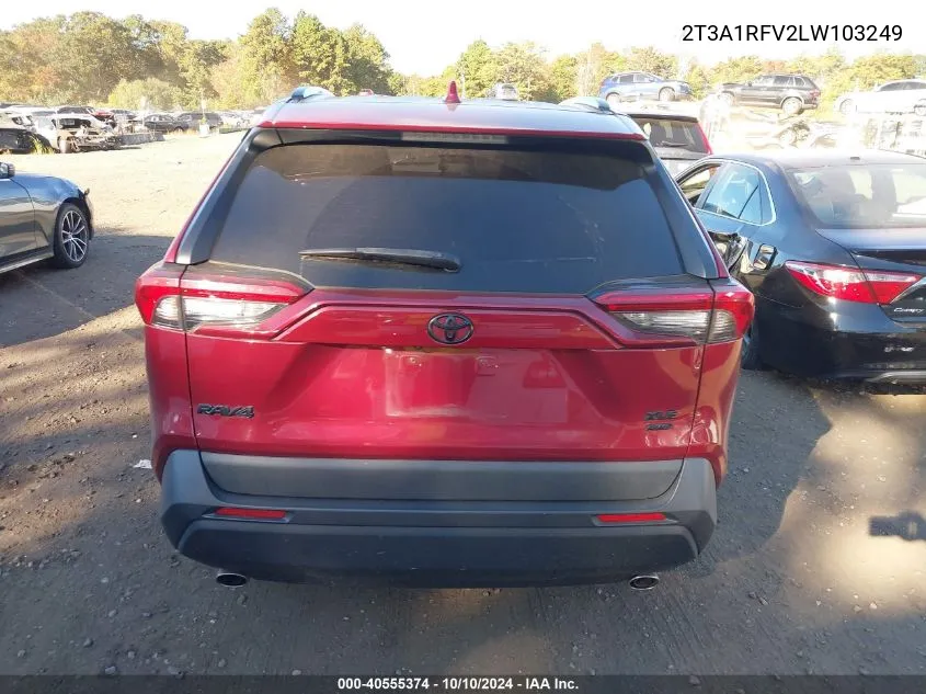 2020 Toyota Rav4 Xle Premium VIN: 2T3A1RFV2LW103249 Lot: 40555374