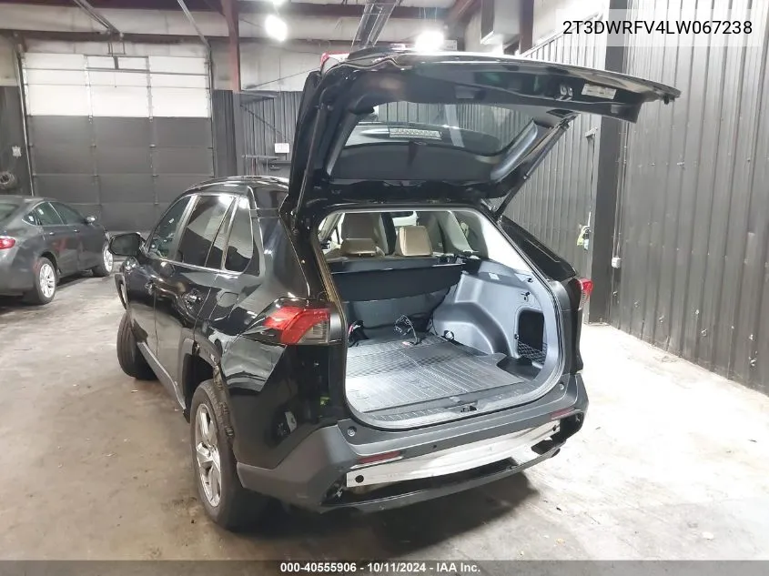 2020 Toyota Rav4 Hybrid Limited VIN: 2T3DWRFV4LW067238 Lot: 40555906