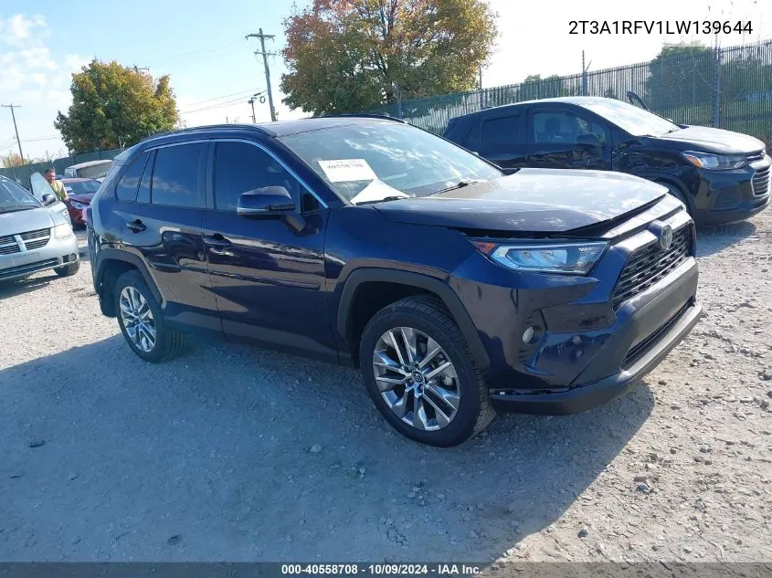 2020 Toyota Rav4 Xle Premium VIN: 2T3A1RFV1LW139644 Lot: 40558708