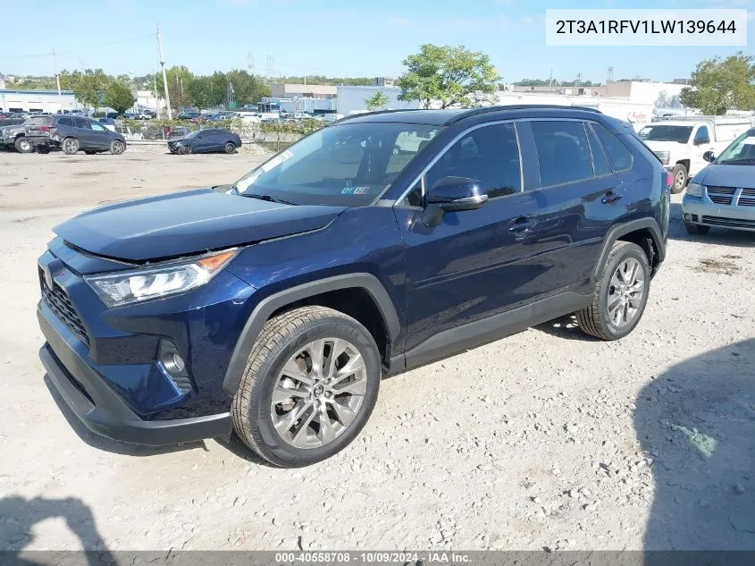 2020 Toyota Rav4 Xle Premium VIN: 2T3A1RFV1LW139644 Lot: 40558708