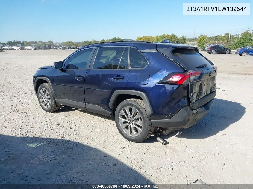 2020 Toyota Rav4 Xle Premium VIN: 2T3A1RFV1LW139644 Lot: 40558708