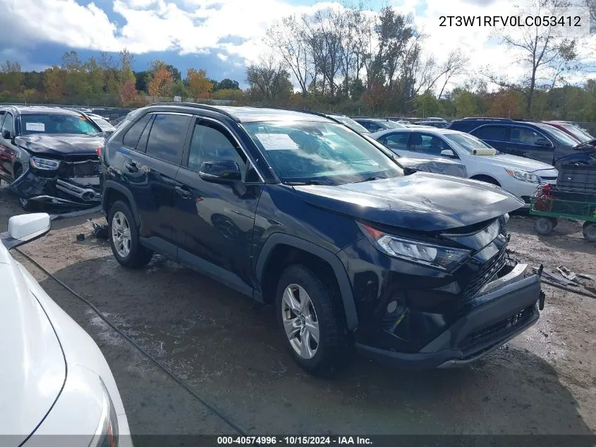 2020 Toyota Rav4 Xle VIN: 2T3W1RFV0LC053412 Lot: 40574996