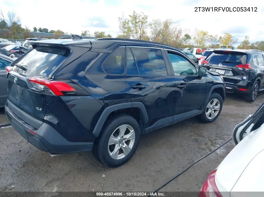 2020 Toyota Rav4 Xle VIN: 2T3W1RFV0LC053412 Lot: 40574996