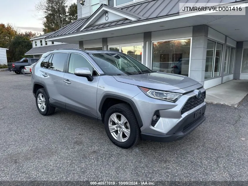 2020 Toyota Rav4 Xle/Xle Premium/Xse VIN: JTMR6RFV9LD001416 Lot: 40577019