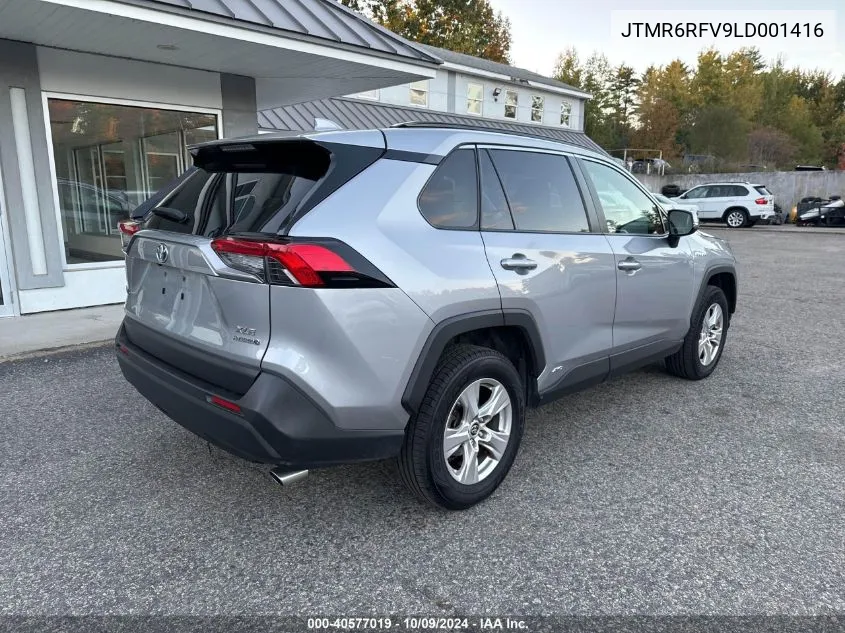 2020 Toyota Rav4 Xle/Xle Premium/Xse VIN: JTMR6RFV9LD001416 Lot: 40577019