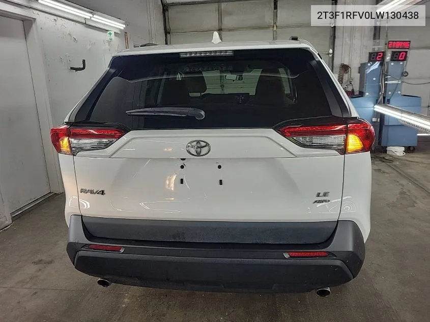 2020 Toyota Rav4 Le VIN: 2T3F1RFV0LW130438 Lot: 40579728