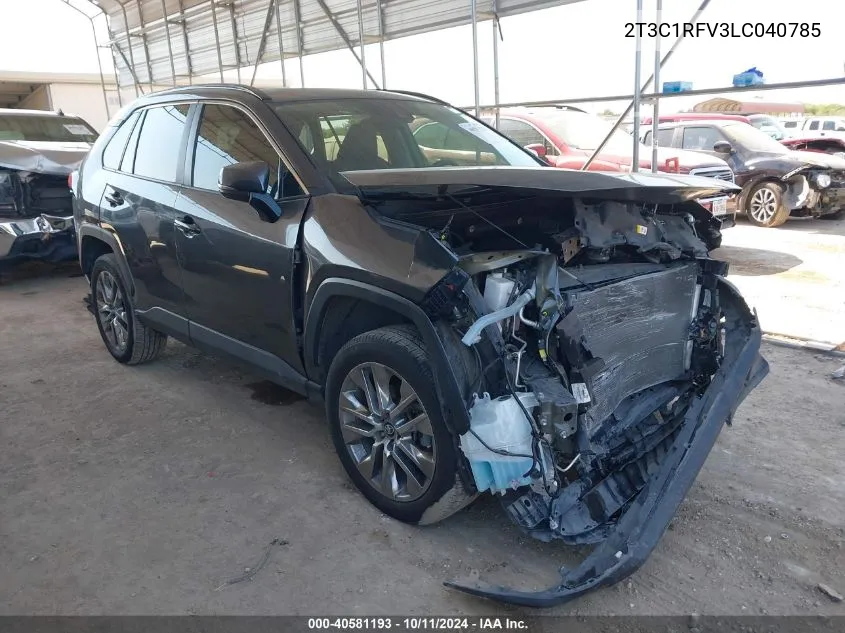 2020 Toyota Rav4 Xle Premium VIN: 2T3C1RFV3LC040785 Lot: 40581193