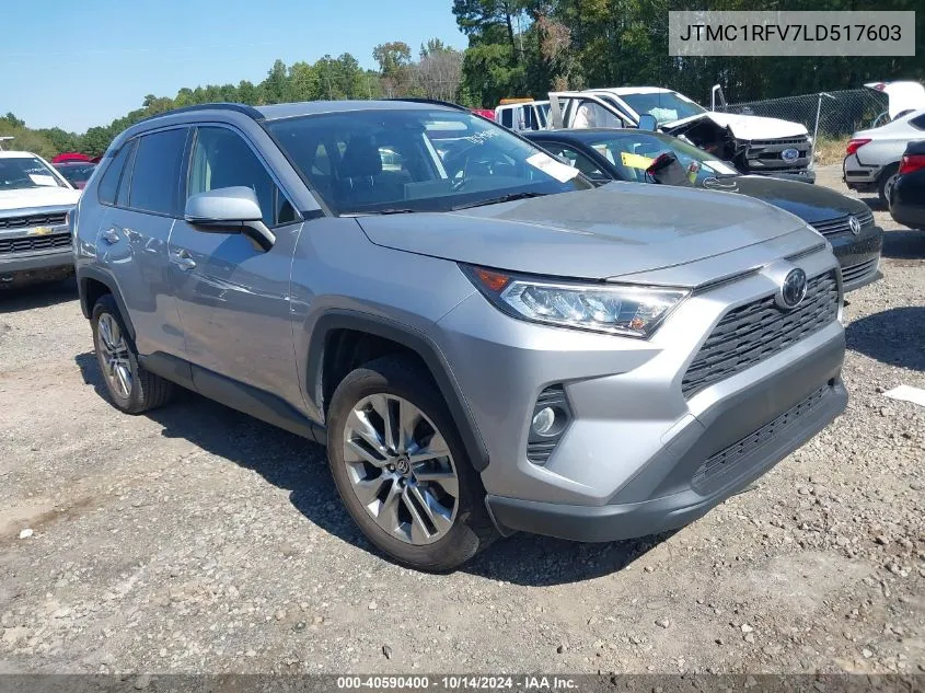 2020 Toyota Rav4 Xle Premium VIN: JTMC1RFV7LD517603 Lot: 40590400