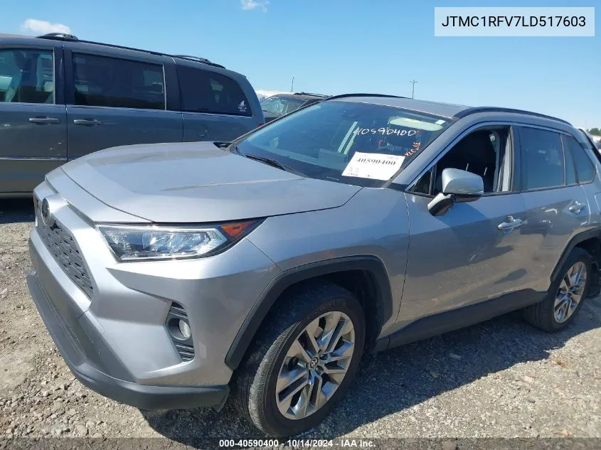 2020 Toyota Rav4 Xle Premium VIN: JTMC1RFV7LD517603 Lot: 40590400