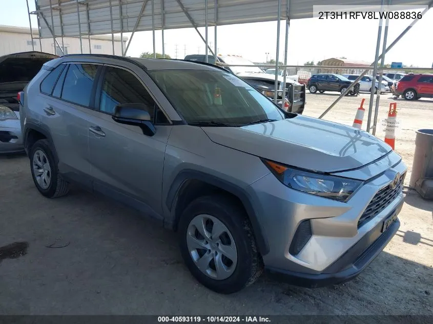 2020 Toyota Rav4 Le VIN: 2T3H1RFV8LW088836 Lot: 40593119