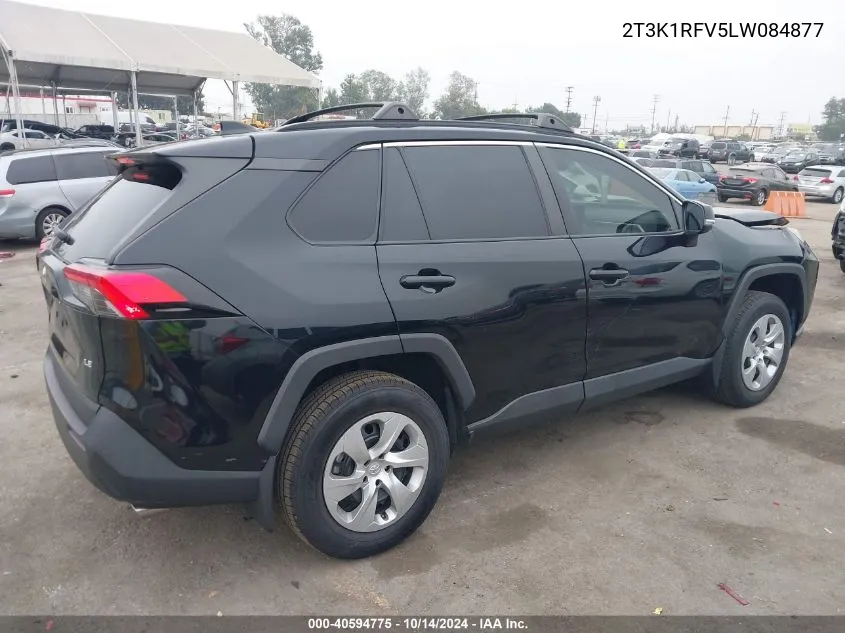 2020 Toyota Rav4 Le VIN: 2T3K1RFV5LW084877 Lot: 40594775