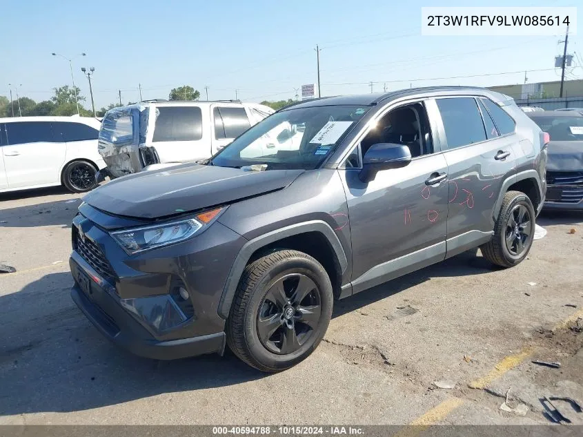 2020 Toyota Rav4 Xle VIN: 2T3W1RFV9LW085614 Lot: 40594788