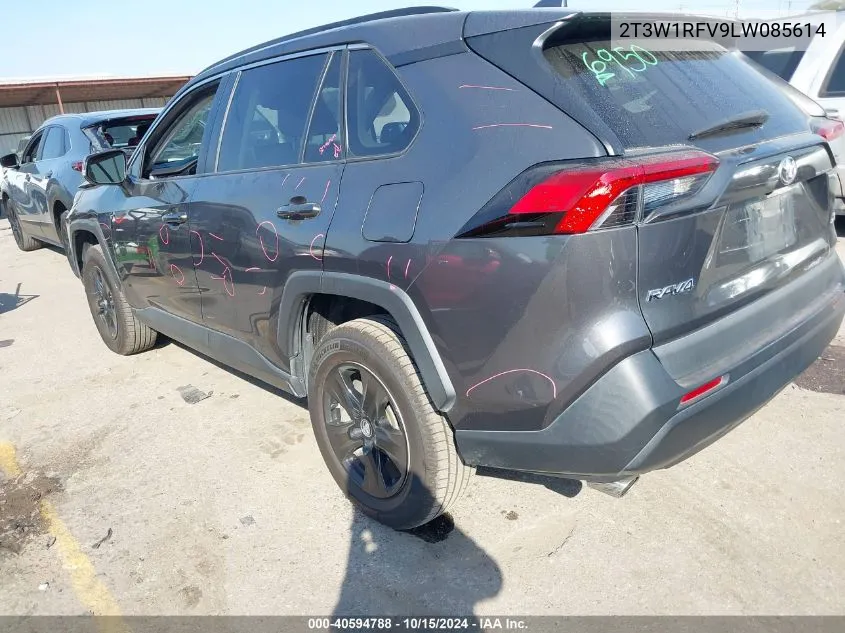 2020 Toyota Rav4 Xle VIN: 2T3W1RFV9LW085614 Lot: 40594788