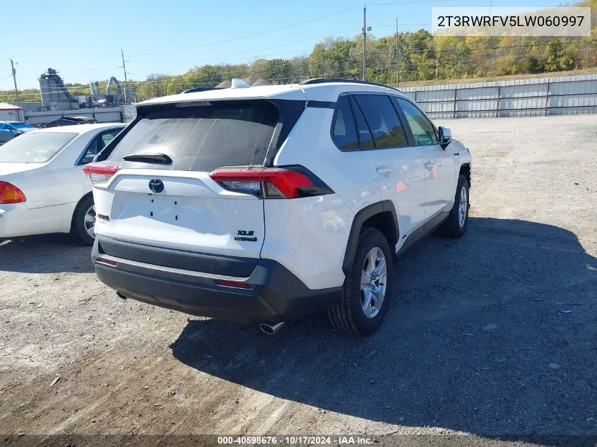 2020 Toyota Rav4 Hybrid Xle VIN: 2T3RWRFV5LW060997 Lot: 40598676