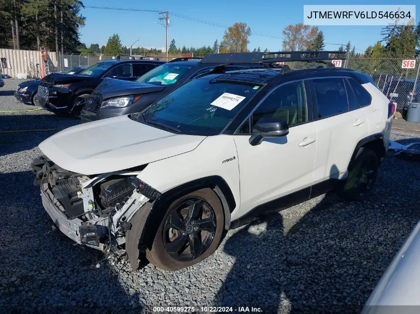 2020 Toyota Rav4 Hybrid Xse VIN: JTMEWRFV6LD546634 Lot: 40599275