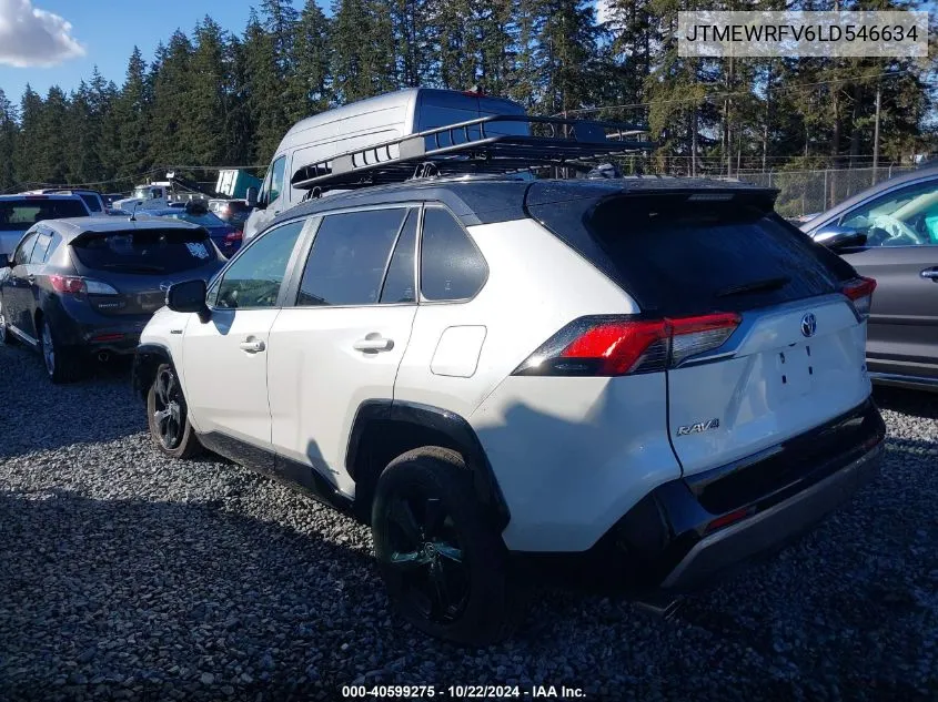 2020 Toyota Rav4 Hybrid Xse VIN: JTMEWRFV6LD546634 Lot: 40599275