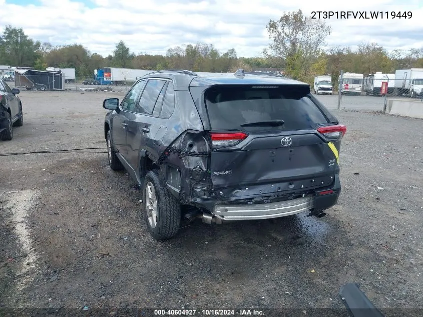 2020 Toyota Rav4 Xle VIN: 2T3P1RFVXLW119449 Lot: 40604927