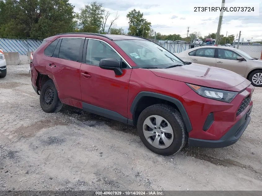 2020 Toyota Rav4 Le VIN: 2T3F1RFV9LC073724 Lot: 40607929