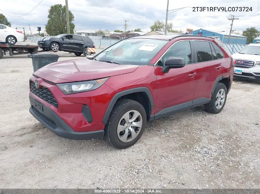 2020 Toyota Rav4 Le VIN: 2T3F1RFV9LC073724 Lot: 40607929