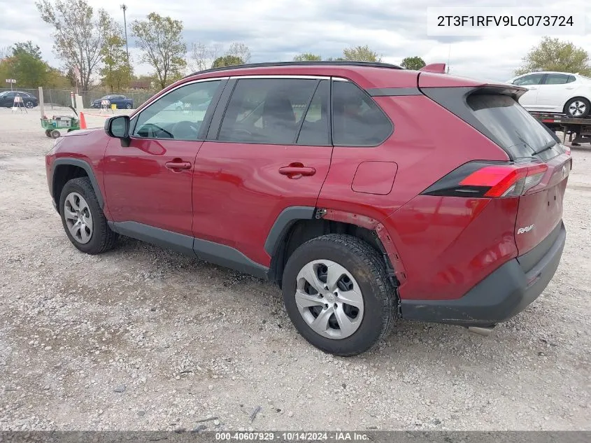 2020 Toyota Rav4 Le VIN: 2T3F1RFV9LC073724 Lot: 40607929