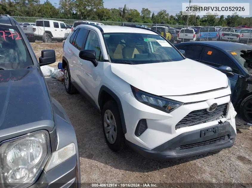 2020 Toyota Rav4 Le VIN: 2T3H1RFV3LC052926 Lot: 40612974