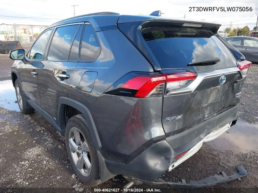 2020 Toyota Rav4 Hybrid Limited VIN: 2T3DWRFV5LW075056 Lot: 40621627