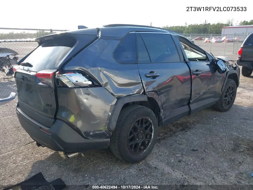 2020 Toyota Rav4 Xle VIN: 2T3W1RFV2LC073533 Lot: 40622494