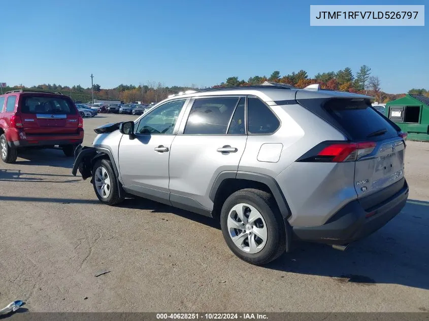 2020 Toyota Rav4 Le VIN: JTMF1RFV7LD526797 Lot: 40628251