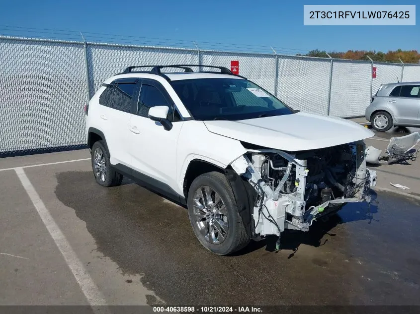 2020 Toyota Rav4 Xle Premium VIN: 2T3C1RFV1LW076425 Lot: 40638598