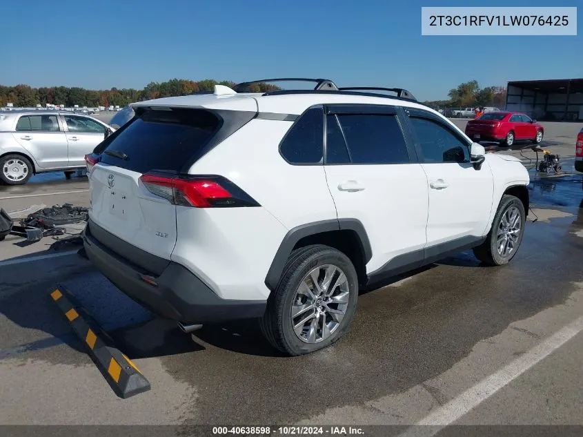 2020 Toyota Rav4 Xle Premium VIN: 2T3C1RFV1LW076425 Lot: 40638598