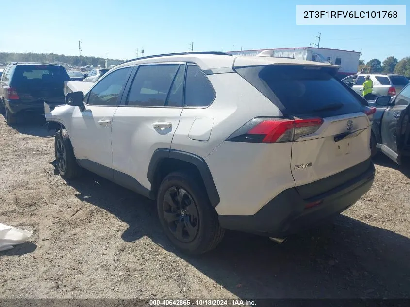 2020 Toyota Rav4 Le VIN: 2T3F1RFV6LC101768 Lot: 40642865