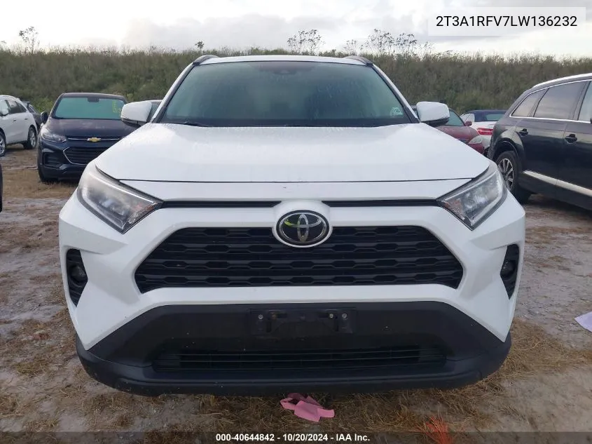 2020 Toyota Rav4 Xle Premium VIN: 2T3A1RFV7LW136232 Lot: 40644842