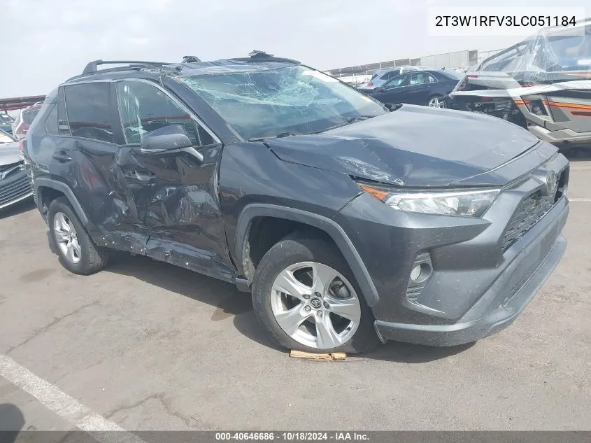 2020 Toyota Rav4 Xle VIN: 2T3W1RFV3LC051184 Lot: 40646686