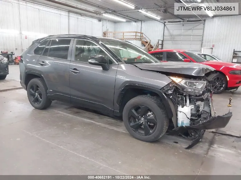 2020 Toyota Rav4 Hybrid Xse VIN: JTMEWRFV8LJ034861 Lot: 40652191