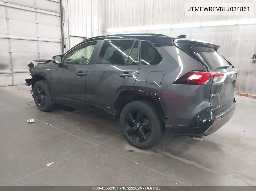 2020 Toyota Rav4 Hybrid Xse VIN: JTMEWRFV8LJ034861 Lot: 40652191