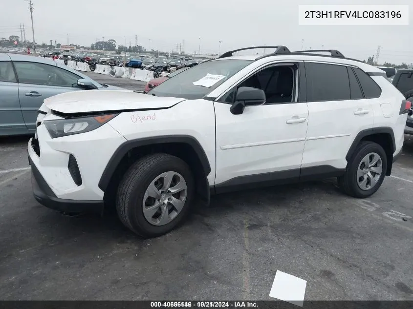 2020 Toyota Rav4 Le VIN: 2T3H1RFV4LC083196 Lot: 40656146