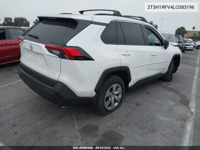 2020 Toyota Rav4 Le VIN: 2T3H1RFV4LC083196 Lot: 40656146