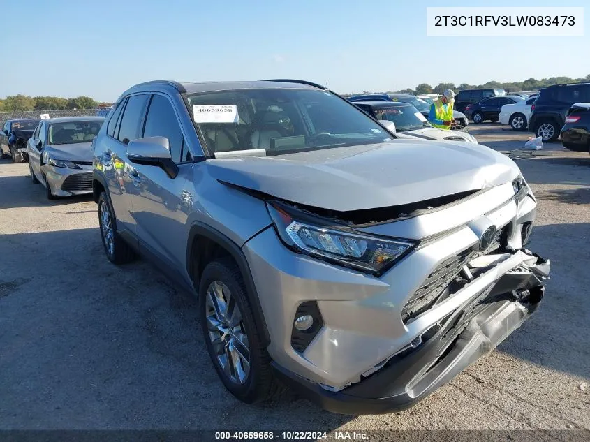 2020 Toyota Rav4 Xle Premium VIN: 2T3C1RFV3LW083473 Lot: 40659658