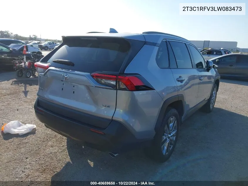 2020 Toyota Rav4 Xle Premium VIN: 2T3C1RFV3LW083473 Lot: 40659658