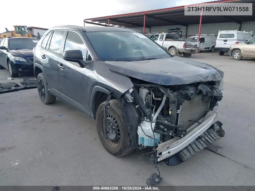 2020 Toyota Rav4 Le VIN: 2T3H1RFV9LW071558 Lot: 40663208