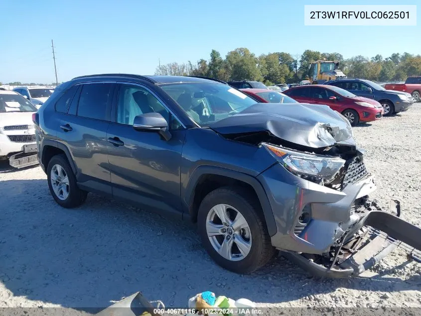 2020 Toyota Rav4 Xle VIN: 2T3W1RFV0LC062501 Lot: 40671116