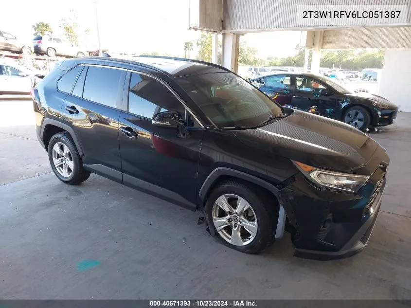 2020 Toyota Rav4 Xle VIN: 2T3W1RFV6LC051387 Lot: 40671393