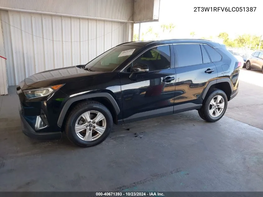 2020 Toyota Rav4 Xle VIN: 2T3W1RFV6LC051387 Lot: 40671393