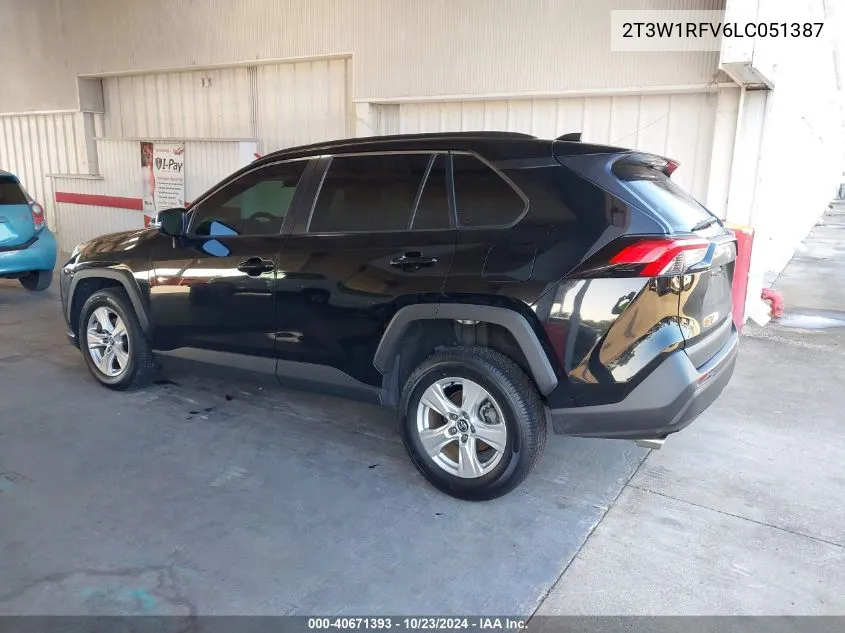 2020 Toyota Rav4 Xle VIN: 2T3W1RFV6LC051387 Lot: 40671393