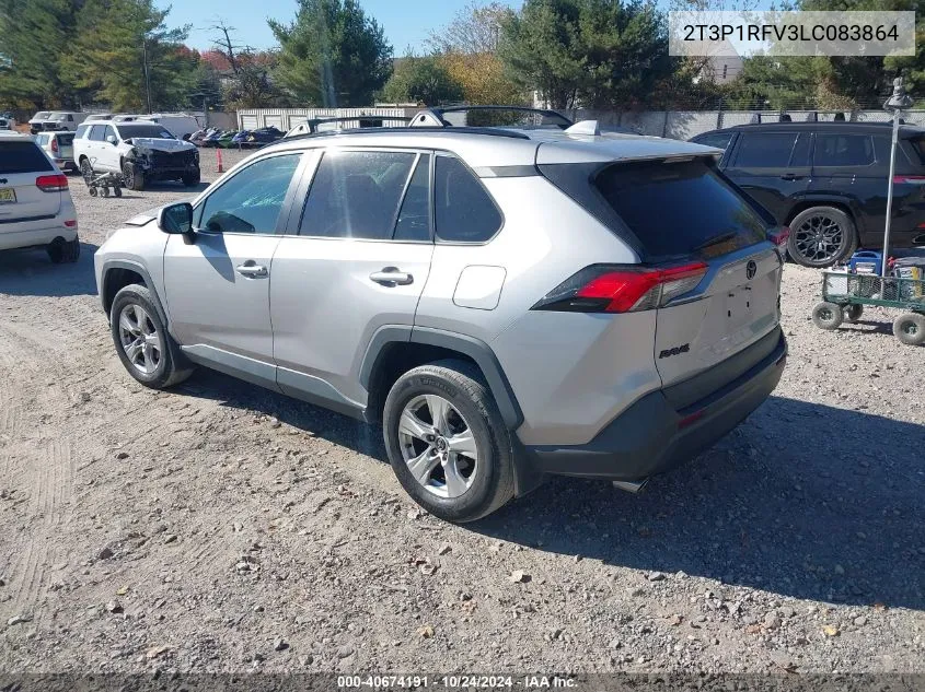 2020 Toyota Rav4 Xle VIN: 2T3P1RFV3LC083864 Lot: 40674191